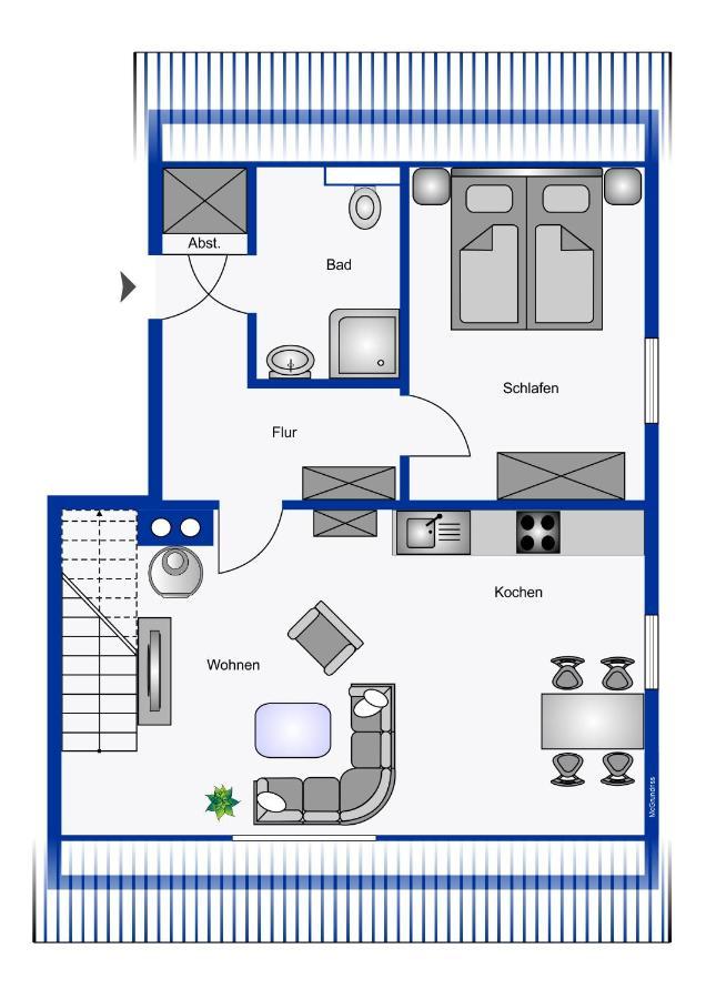 Ferienwohnung Wrixumer Marsch Exteriör bild